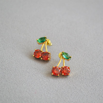 Wild Cherry earrings